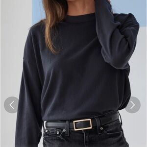 AYR The Early Morning Tee in “Asphault” Size Small